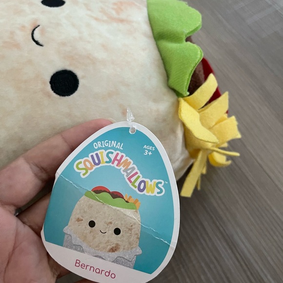 NWT Squishmallow Bernardo the Burrito Plush KellyToy 8" Stuffed Toy - Picture 5 of 5